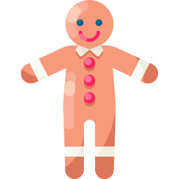 Gingerbread man icon