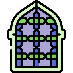 finestra con vetro temperato icona