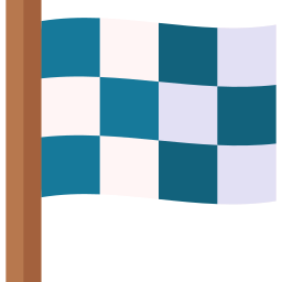 drapeau de course Icône