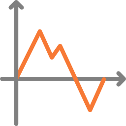折れ線グラフ icon