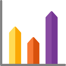 gráfico de barras Ícone