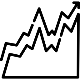 grafico a linee icona