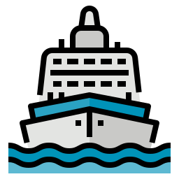 Cruise ship icon