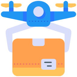 Drone delivery icon