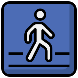 paso de peatones icono