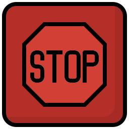 Stop sign icon