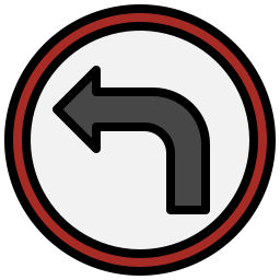 Turn left icon