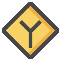 Y intersection icon