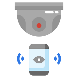 telecamera di sicurezza icona