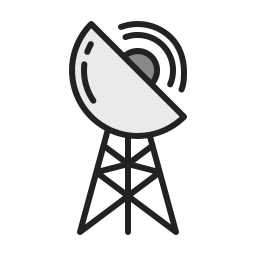 Radio antenna icon