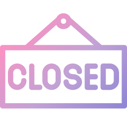 Closed sign icon