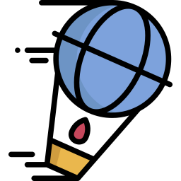 Hot air balloon icon