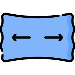 Two way stretch fabric icon