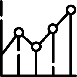 grafico a linee icona