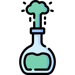 reacción química icono