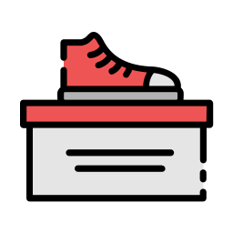 caja de zapatos icono