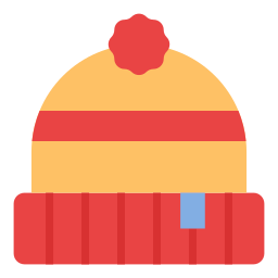 sombrero de invierno icono