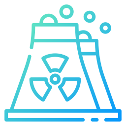 la energía nuclear icono