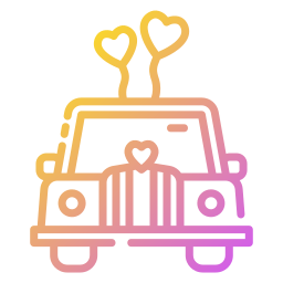 Wedding car icon