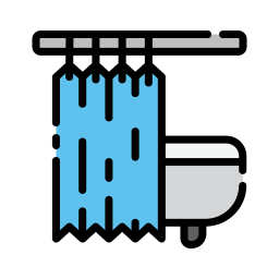 Shower curtains icon
