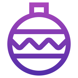 Christmas ball icon