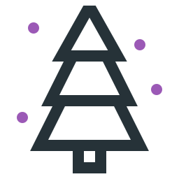 árbol de navidad icono