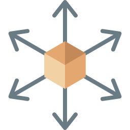 distribución icono