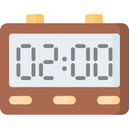 Digital clock icon