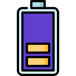halve batterij icoon