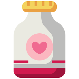 Love bottle icon