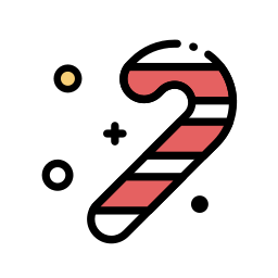 Candy cane icon