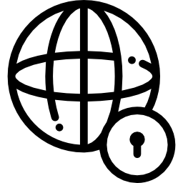 Worldwide security icon