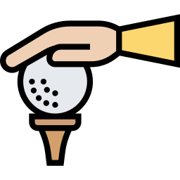 pelota de golf icono
