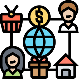 Drop shipping icon