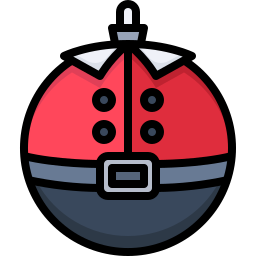 Christmas ball icon