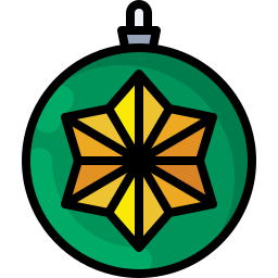 Christmas ball icon