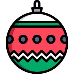 Christmas ball icon