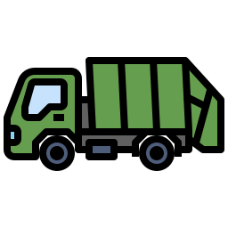 camion della spazzatura icona