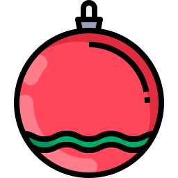pelota de navidad icono