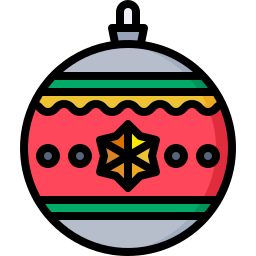 Christmas ball icon