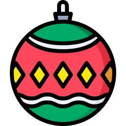 Christmas ball icon