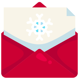 Christmas card icon