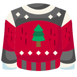 suéter de navidad icono