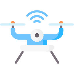 Camera drone icon