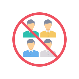 No crowd icon