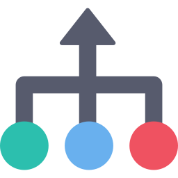 distribución icono