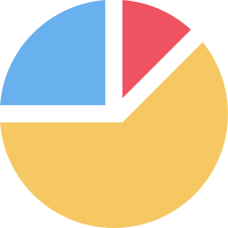 gráfico circular icono