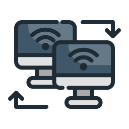 transferencia de datos icono