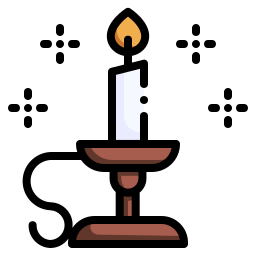 porta candele icona