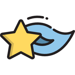 Shooting star icon
